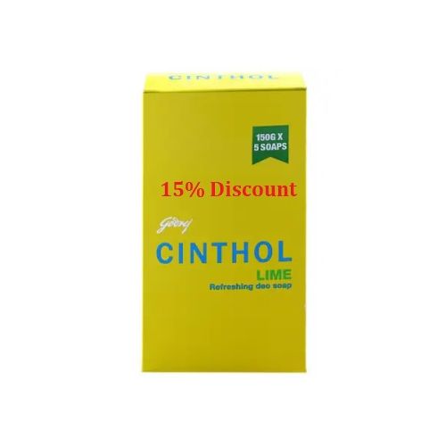 Cinthol Lime Refreshing Deo Soap 150 g (Pack of 5)