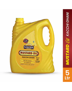 Kachi Ghani Pure Mustard Oil | Pure Sarso Cooking Oil -5 Litres